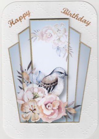 Art Deco Watercolour Stacker - Beautiful Bird 3 by Susan Cummings