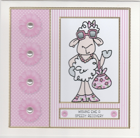 Wishing EWE A Speedy Recovery - Card One by Susan Cummings