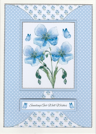 Sending Get Well Wishes Floral Topper by Susan Cummings