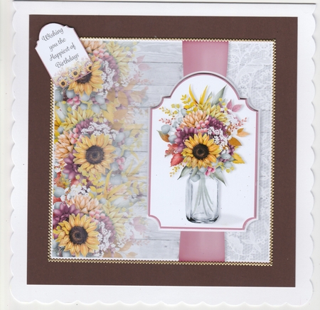 Mason Jar of Flowers Bumper Kit 1 by Susan Cummings