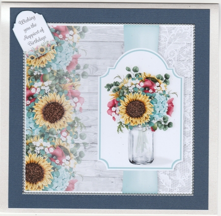 Mason Jar of Flowers Bumper Kit 1 by Susan Cummings