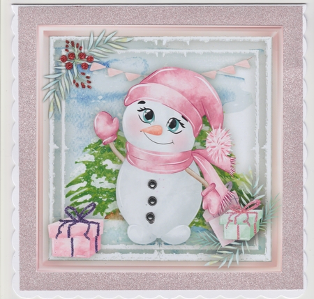 4, Lovely card Fronts , Christmas Friends by Susan Cummings