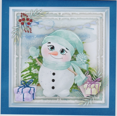 4, Lovely card Fronts , Christmas Friends by Susan Cummings