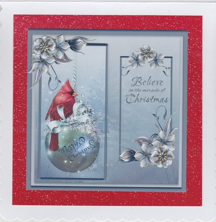 Christmas Cardinal & Bauble Mini Kit by Susan Cummings