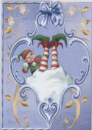 Mini Kit -over the Edge- Cheeky Christmas Elf by Susan Cummings