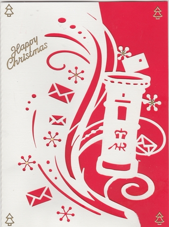 Post box over the edge card by Susan Cummings
