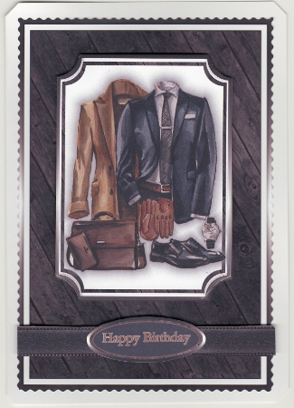 A5 Tailored Man Mini Oval Pyramage Kit - x3 A4 sheets  by Susan Cummings