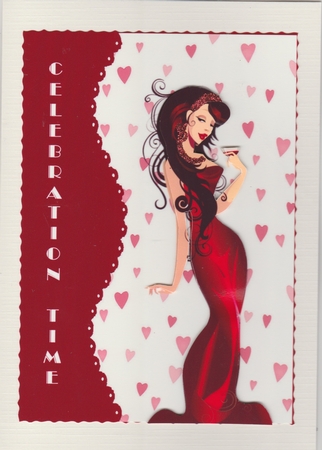 Celebration Time Art Decor Lady by Susan Cummings