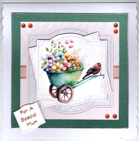 Wheelbarrow of flowers 3 by Susan Cummings