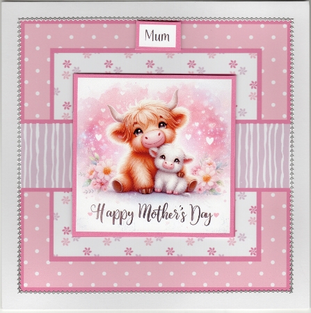 Mothers Day Card Cow and Calf by Susan Cummings