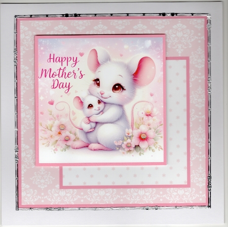 Mothers Day Mice Card by Susan Cummings