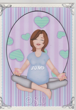 Time to Relax Pregnany Topper 2 by Susan Cummings