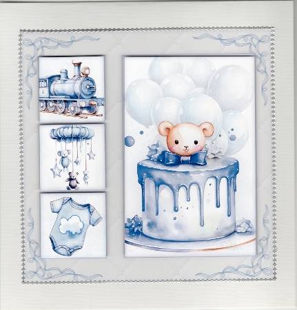 New Baby (Blue) MIni Kit 7X7 by Susan Cummings