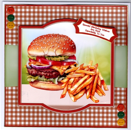 Takeaway Favourites, Cheeseburger & Chips - Mini Kit by Susan Cummings
