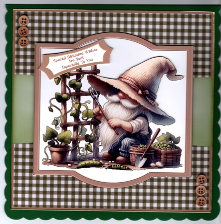 The Garden Pea Gnome - Mini Kit by Susan Cummings