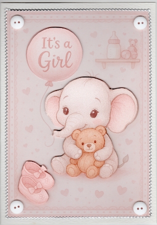 Baby Girl Shower A4 by Susan Cummings