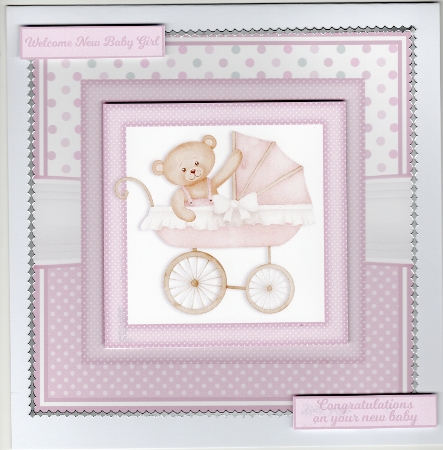 NEW BABY GIRL TEDDY by Susan Cummings