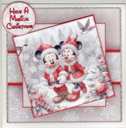 Minnie & Mickey Christmas Mini Kit 7X7 by Susan Cummings