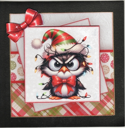 Angry Penguin Mini Kit 7X7 by Susan Cummings