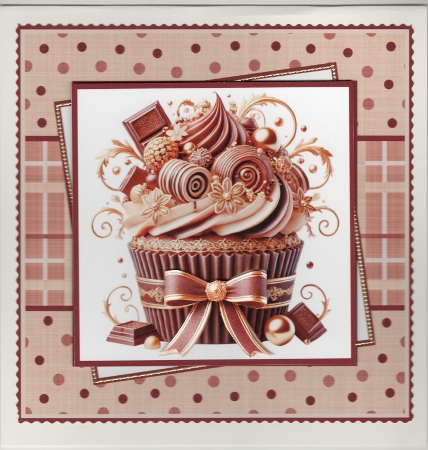 Chocolate Cupcake Indulgence Mini Kit 7x7 by Susan Cummings