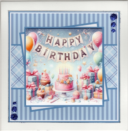 Happy Birthday #3 Mini Kit 7x7 by Susan Cummings