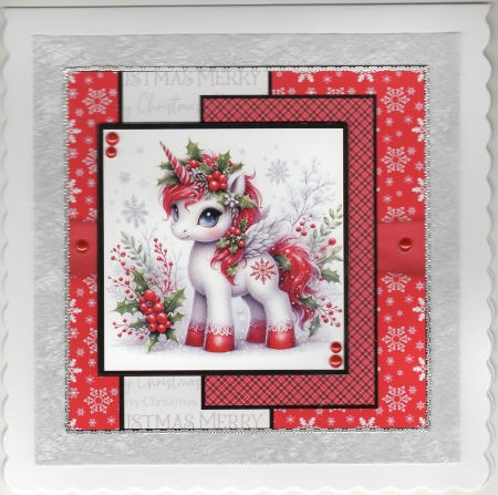A Pretty Christmas Unicorn by Susan Cummings
