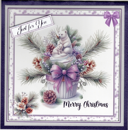 Christmas Cupcake Topper01 by Susan Cummings