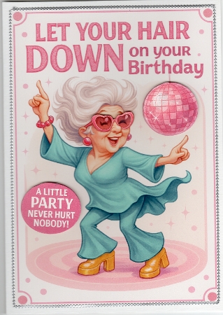 DD FUNNY FEMALE BIRTHDAY A4 34 by Susan Cummings