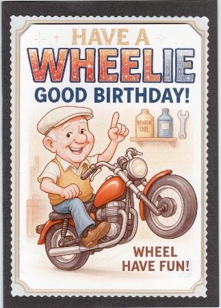 DD FUNNY MALE BIRTHDAY A4 5 by Susan Cummings