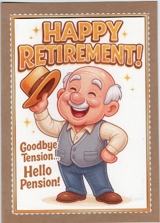 DD FUNNY MALE RETIREMENT A4 4 by Susan Cummings