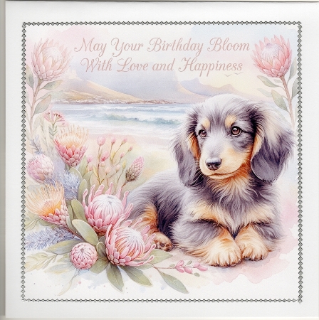 May your birthday bloom . Card, Giftbag, Money wallet, Tag, Bauble, Gift Card, Envelope. Large Image, Image without border. by Susan Cummings