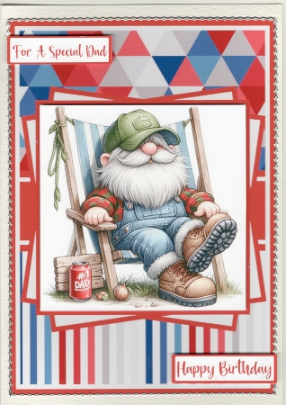 #1 Dad Mini Kit 5x7 (3) by Susan Cummings