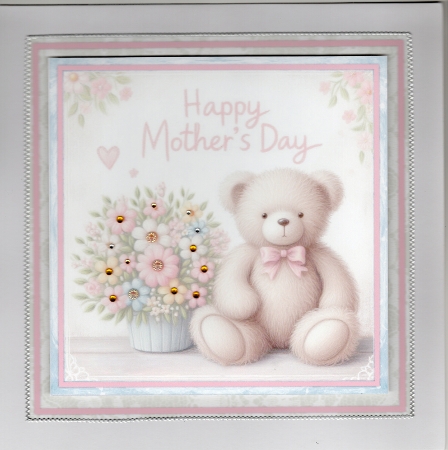 Mothers day 7x7 teddy bear set by Susan Cummings