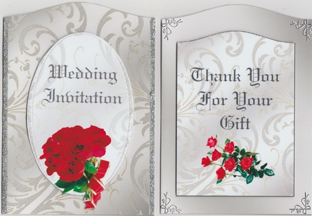 Wedding Invitation Red Roses Pack by Susan Cummings