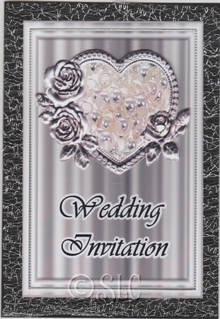 Silver Wed Invite by Susan Cummings