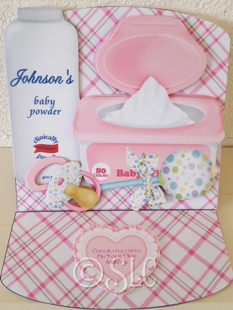 It's a Girl! Easel Card Kit by Susan Cummings