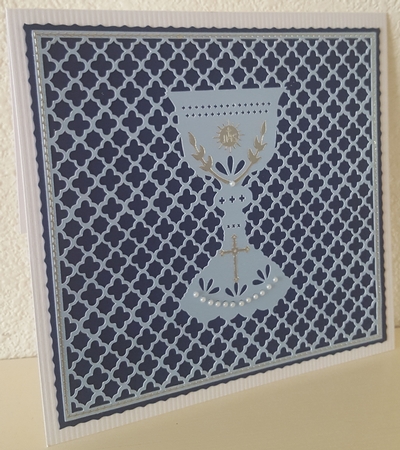 Communion confirmation baptism christening Large Card Topper by Susan Cummings