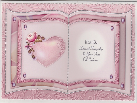 Dusky Pink 1 - Deepest Sympathy - Book Sheet by Susan Cummings