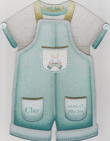 New Baby Romper Boy 1 by Susan Cummings