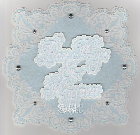 Peace Hope & Happiness Topper by Susan Cummings