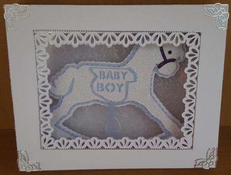 Rocking Horse 3D Layered Card Template With Display Box by Susan Cummings