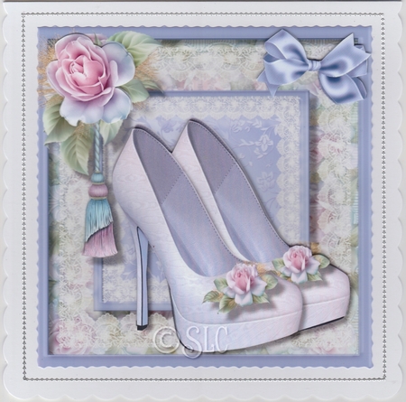Lovely Lilac Shoes and Pink Roses  by Susan Cummings