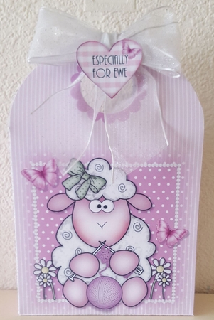 Knitting Sheep Large Gift Bag by Susan Cummings