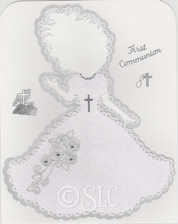 Girl Holy Communion Card by Susan Cummings