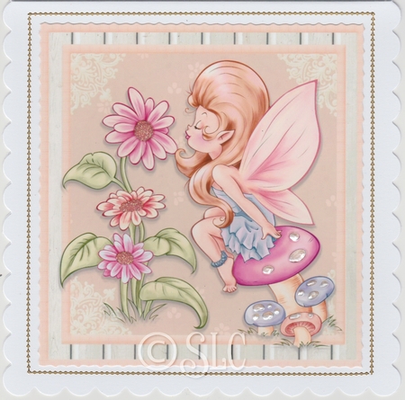 Beautiful Fairy with Flowers 8x8 Mini Kit by Susan Cummings