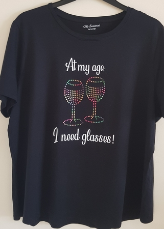 Vinyl and Rhinestone Template  At My Age  by Susan Cummings
