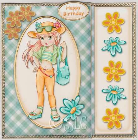 Modern Girl Asymmetric Fold Pyramid Card Kit by Susan Cummings