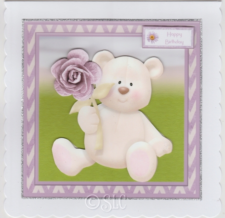 I love you beary much card mini kit & decoupage by Susan Cummings