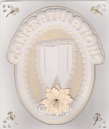 Congratulations Oval Card, All file formats by Susan Cummings