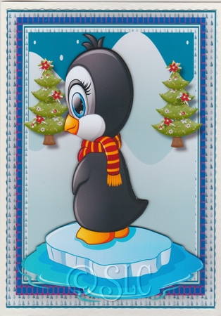 Lovely A5 Is This Ice Melting  Penguin  by Susan Cummings